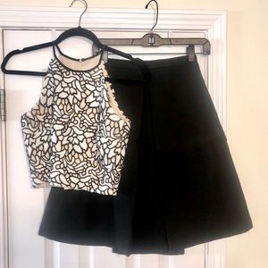 2 piece cocktail dress